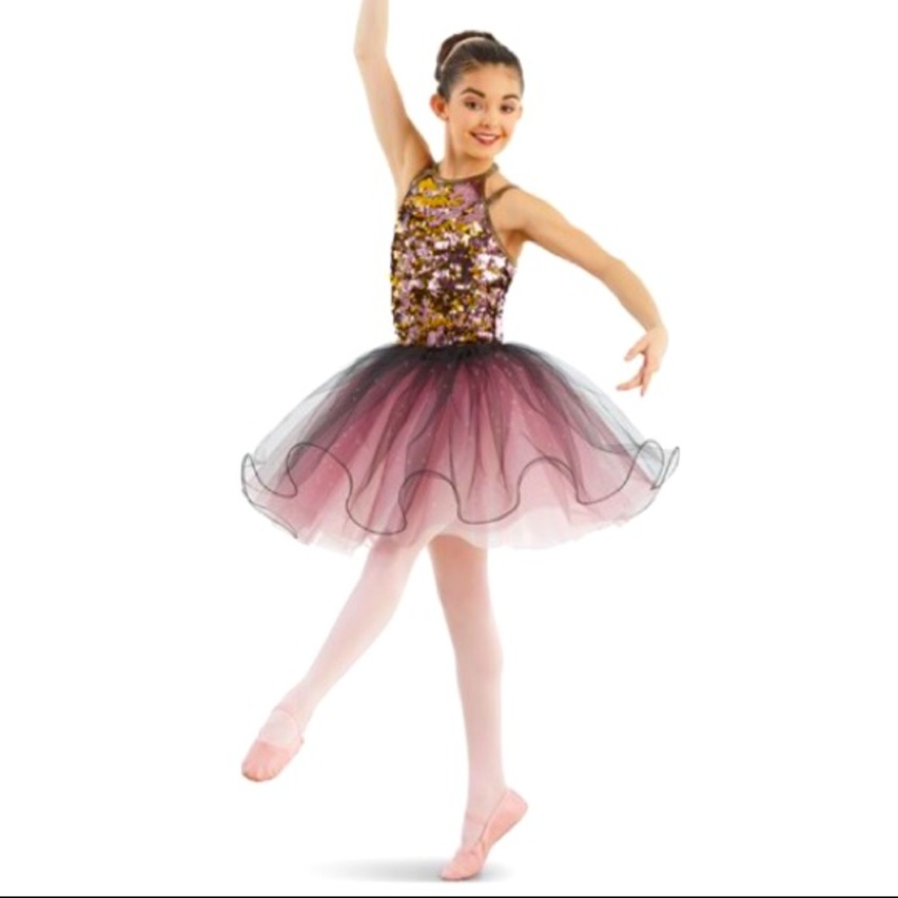 Weissman•2 in 1 Sequin Ballet Jazz Dance Costume